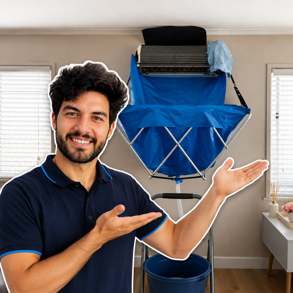 What Products and Equipment Are Used to Professionally Clean a Split System Air Conditioner?