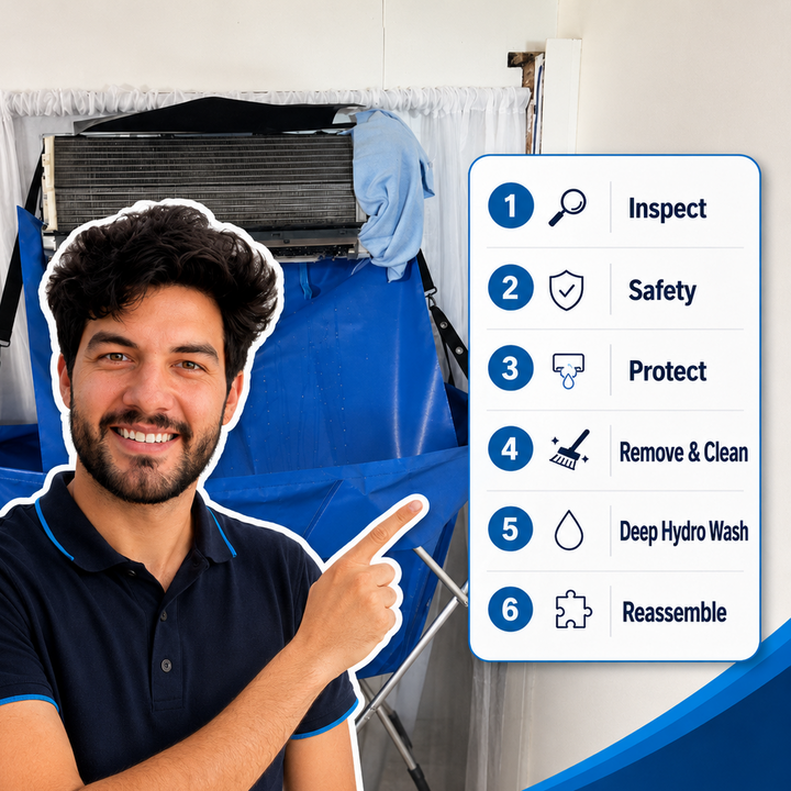 What Is Included in a Professional Split System Deep Clean?