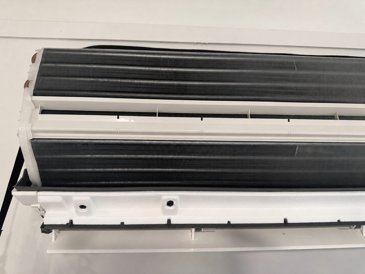 After cleaning: 2 Mitsubishi split systems and outdoor units fully deep cleaned