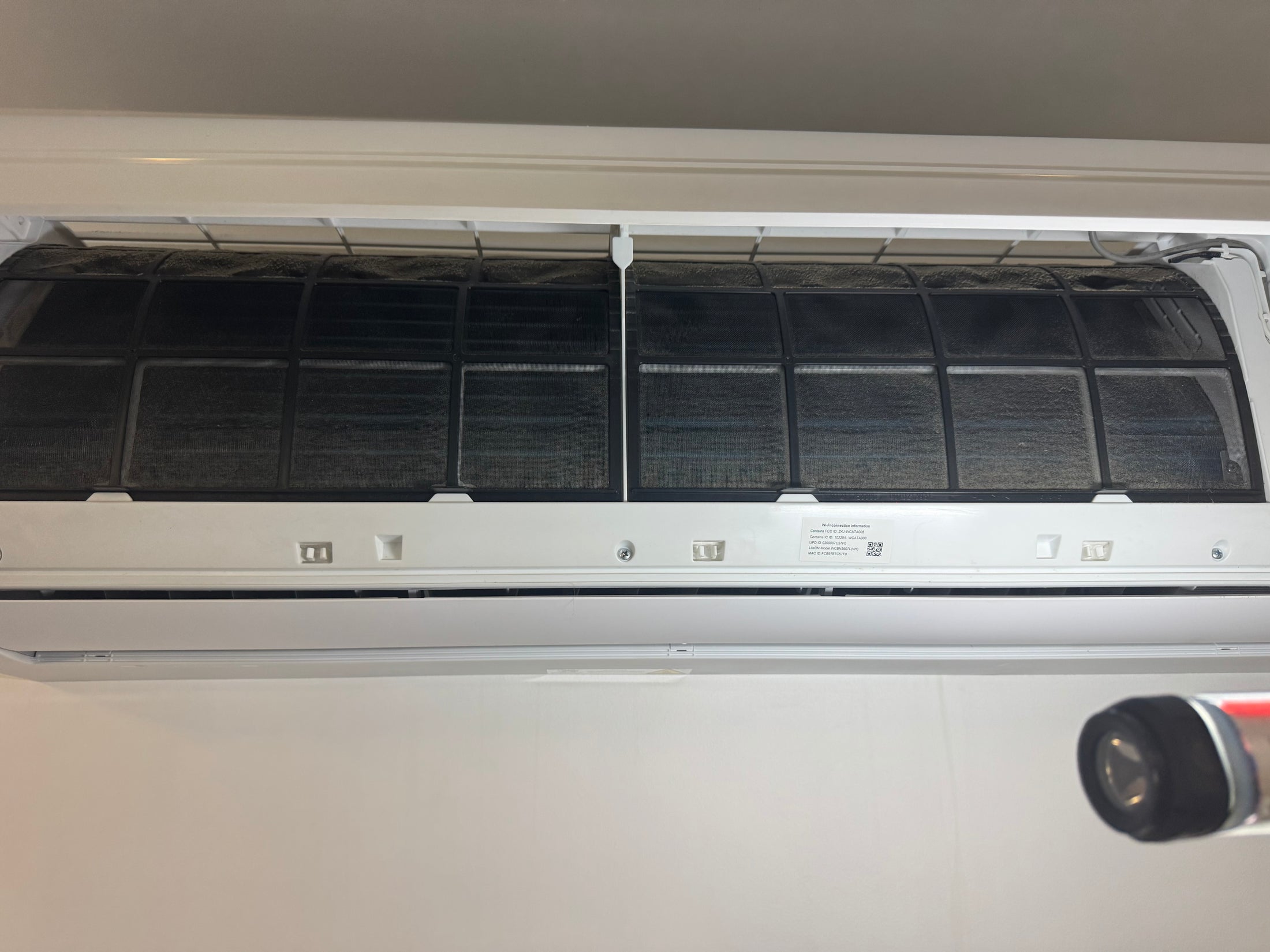 Before cleaning: Annual maintenance deep clean completed
