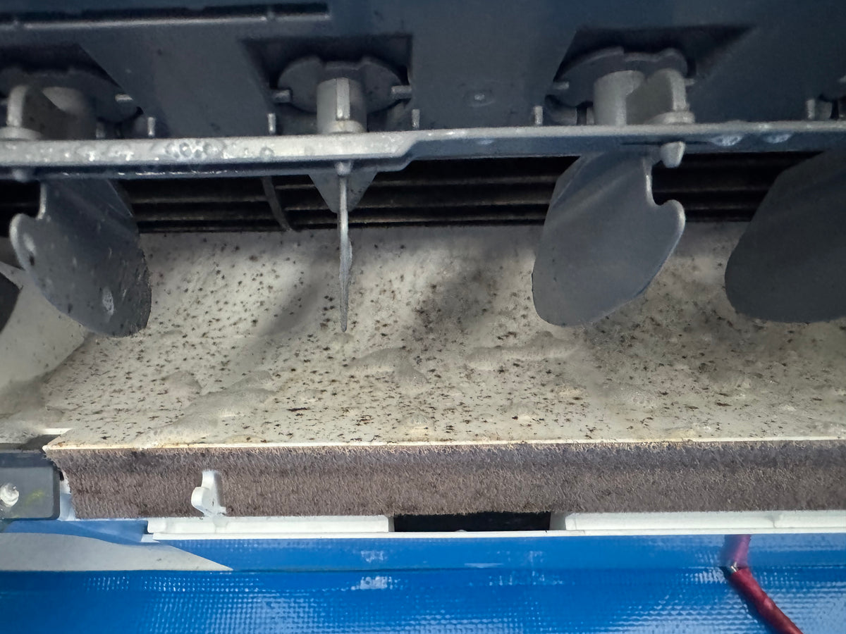 Before cleaning: 3 split systems deep cleaned - Mould + Dust
