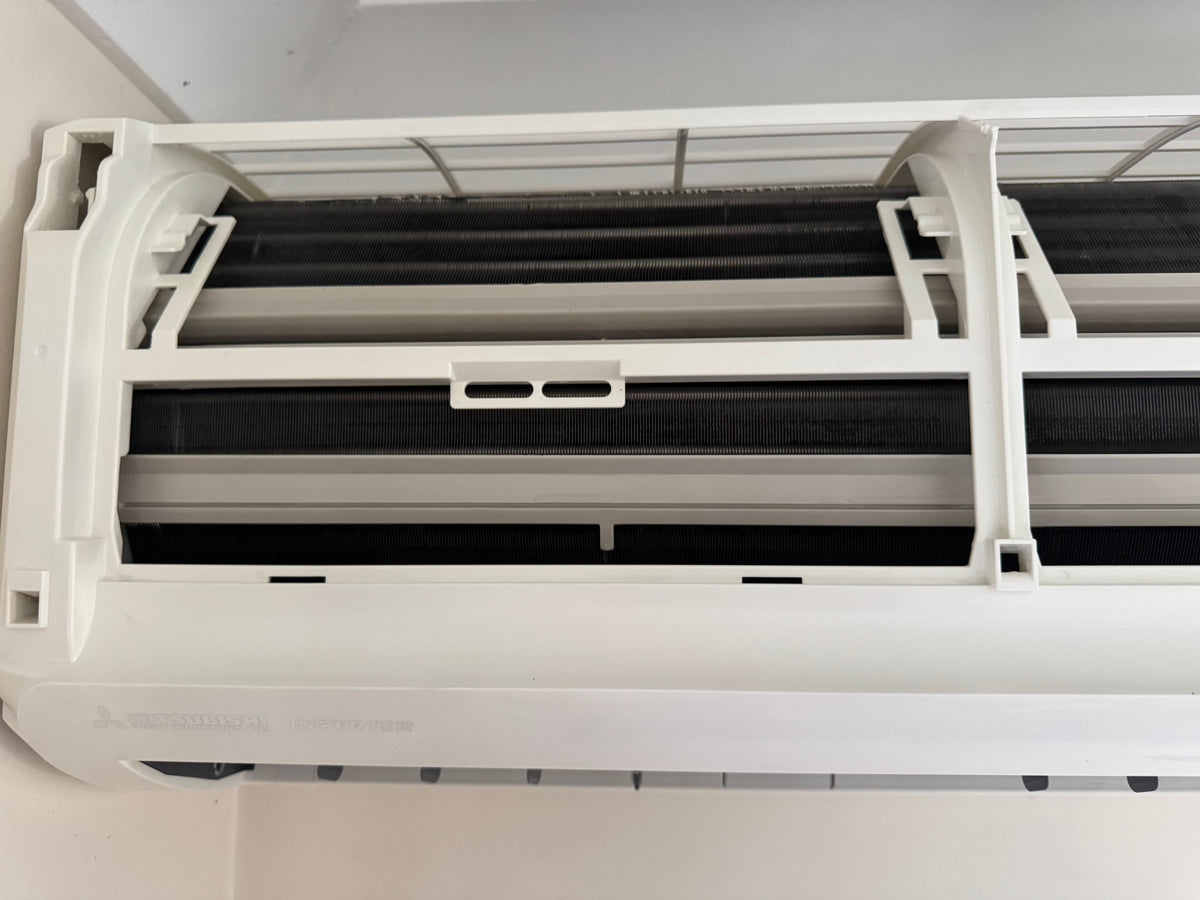 After cleaning: 1 split system deep cleaned - Mould + Dust