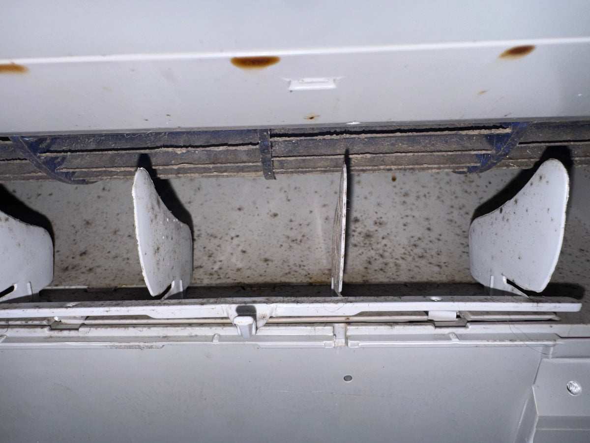 Before cleaning: 1 split system deep cleaned - Mould + Dust