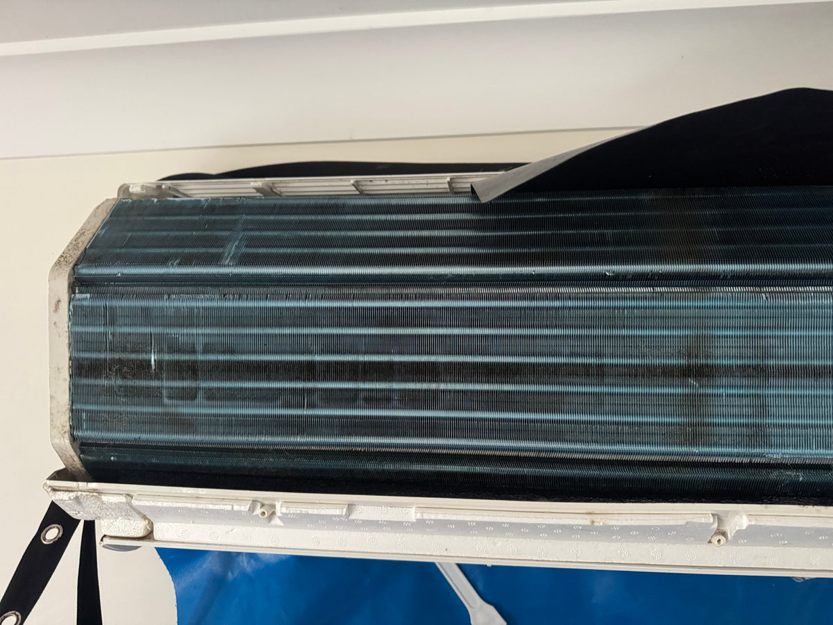 Before cleaning: 3 split systems deep cleaned - Mould + Dust