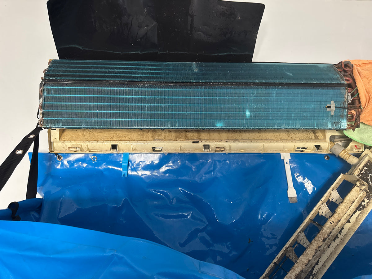 Before cleaning: 1 split system deep cleaned - Mould + Dust