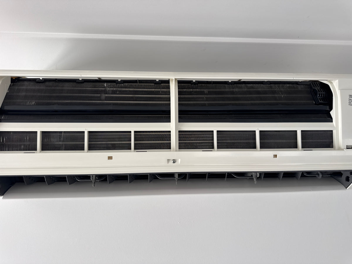 After cleaning: 1 split systems deep cleaned - Dust + Musty smell